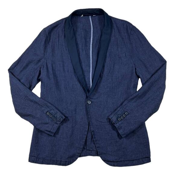 ZARA Man Navy Blue Blazer | Size 42 - Picture 1 of 5